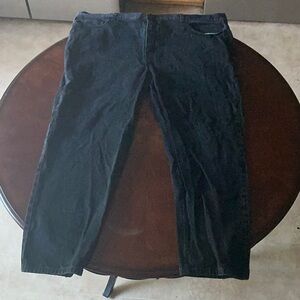 Route 66 Black Corduroy Pants Straight-Leg